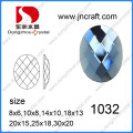 Pierre de verre ovale en vrac Dz-1032 de qualité supérieure pour sacs